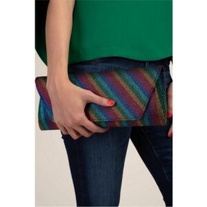 Trina Turk “Lola” Rainbow Multicolor Clutch